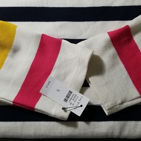 Talbots Women's Sweater 100% Cotton Knit Stripped - Picture 6 of 7